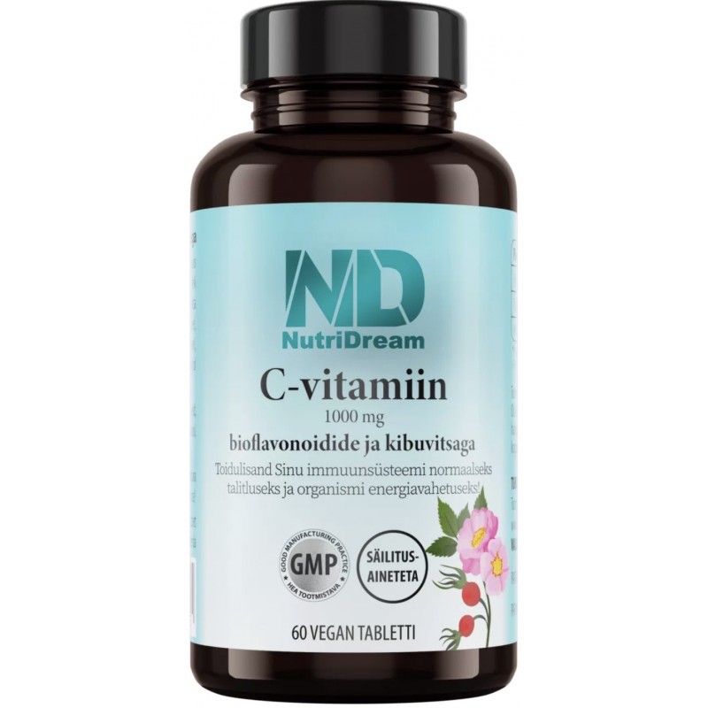NutriDream C-Vitamiin Bioflavonoidide ja Kibuvitsaga 1000 mg 60 tabletti